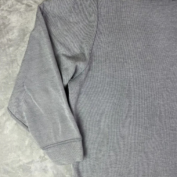 Tommy Bahama Quarter Zip Fleece Sweatshirt Men's 2XLB Grey/Blue Beachy Summer - Picture 16 of 16
